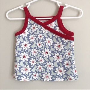 Tea Collection Flower Tank Top.  Size 3-6m